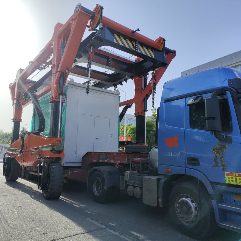 60 τόνος καβαλικεύει τα φορτηγά 7km/h μεταφορέων γερανών ανελκυστήρων για την ανύψωση των μεγάλου μεγέθους φορτίων